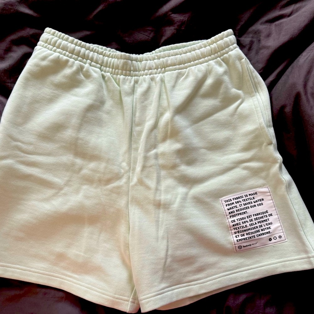 Women's Green sweat Shorts size M